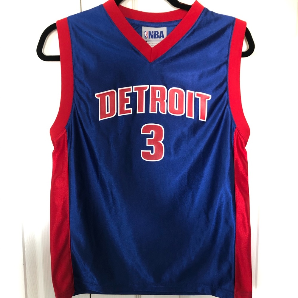 Ben Wallace NBA Pistons Away Jersey Kids Medium